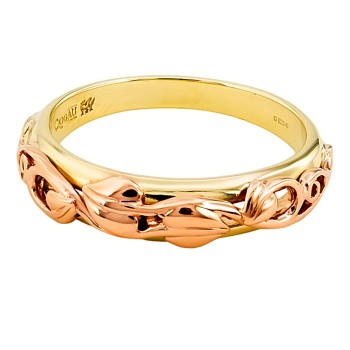 9ct Gold Clogau Wedding Ring Size P